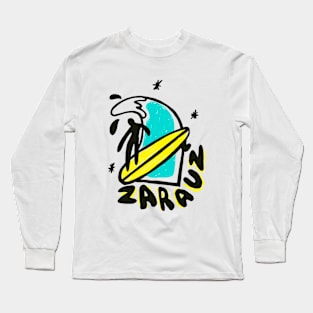 Zarauz surfing spain surfing surf design Long Sleeve T-Shirt
